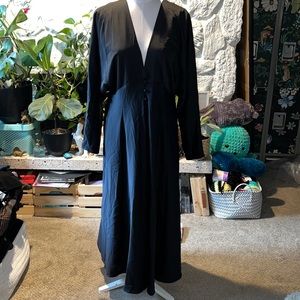 Black sateen dress. Only worn once